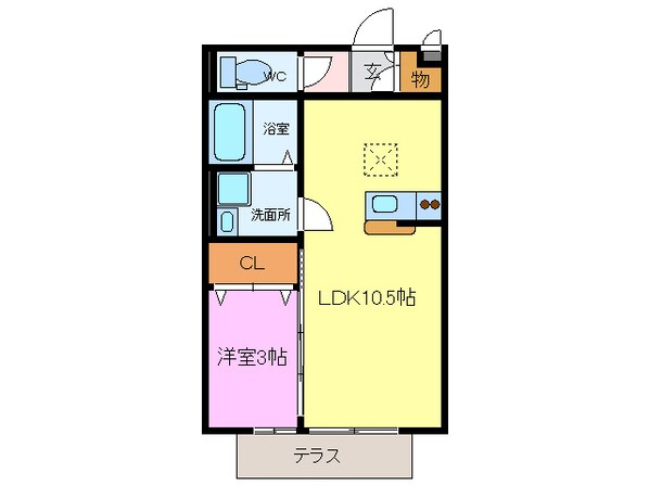 国府宮駅 徒歩14分 2階の物件間取画像